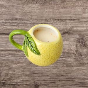Handpoured Lemon Wax Melt In Lemon Shaped Mug